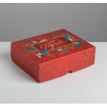 Коробка для печенья "Новогодняя" 20x17x6